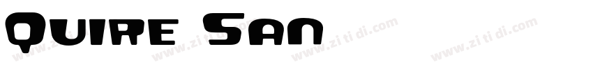 Quire San字体转换
